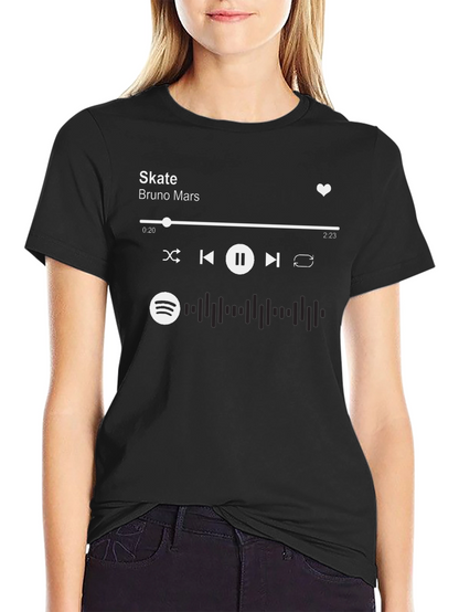 Skate Bruno Mars Spotify Music T-Shirt