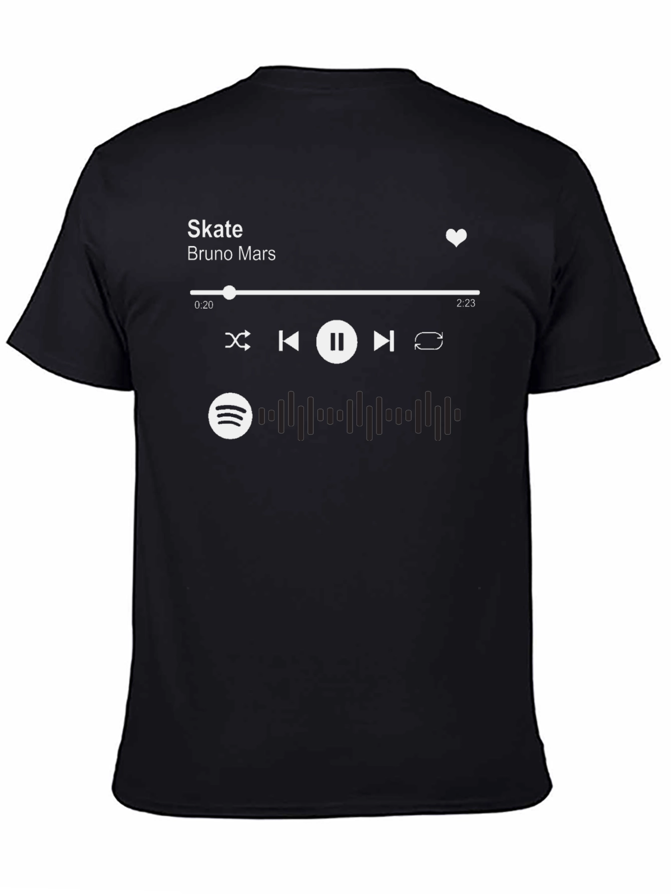 Skate Bruno Mars Spotify Music T-Shirt