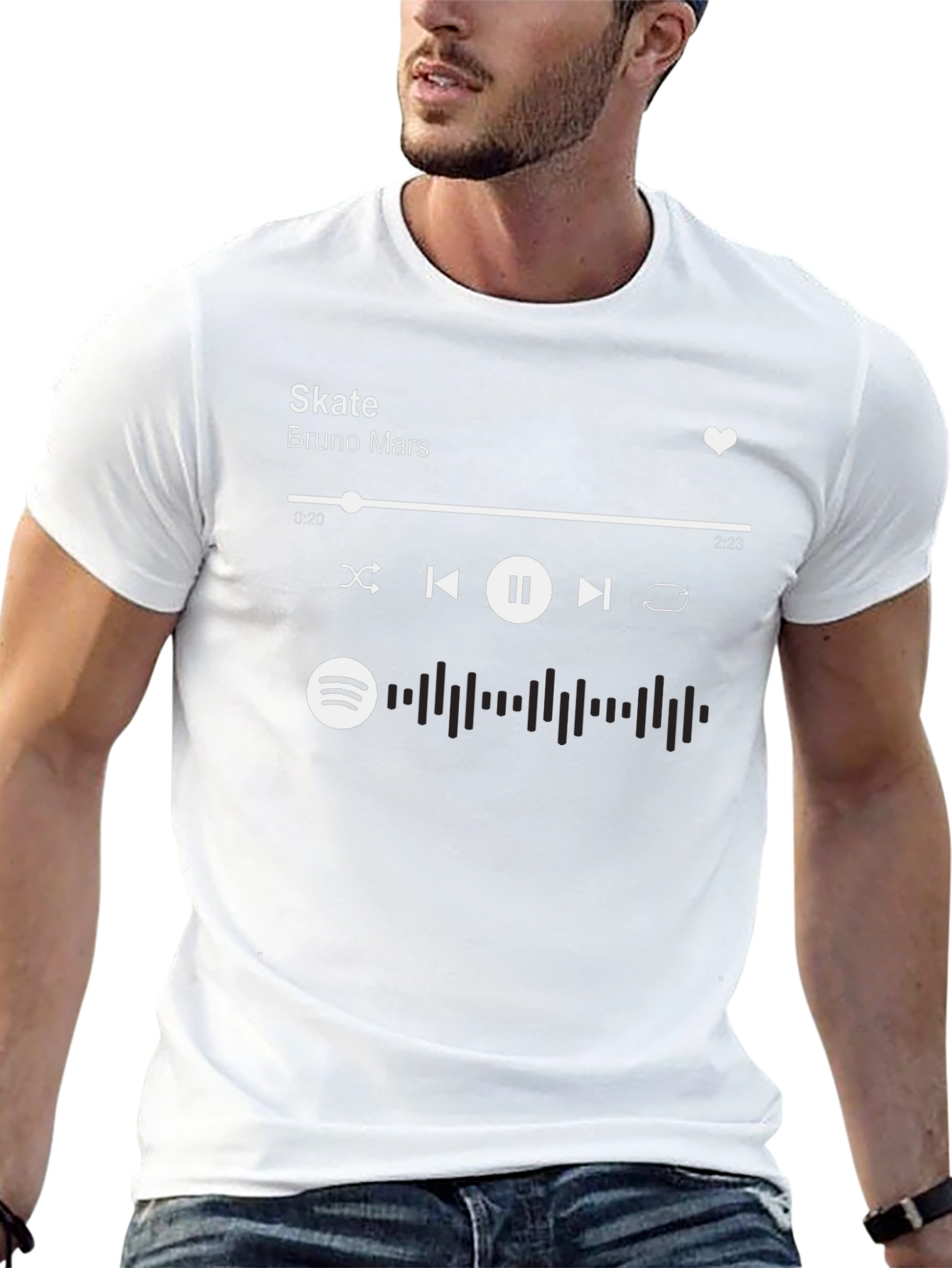 Skate Bruno Mars Spotify Music T-Shirt