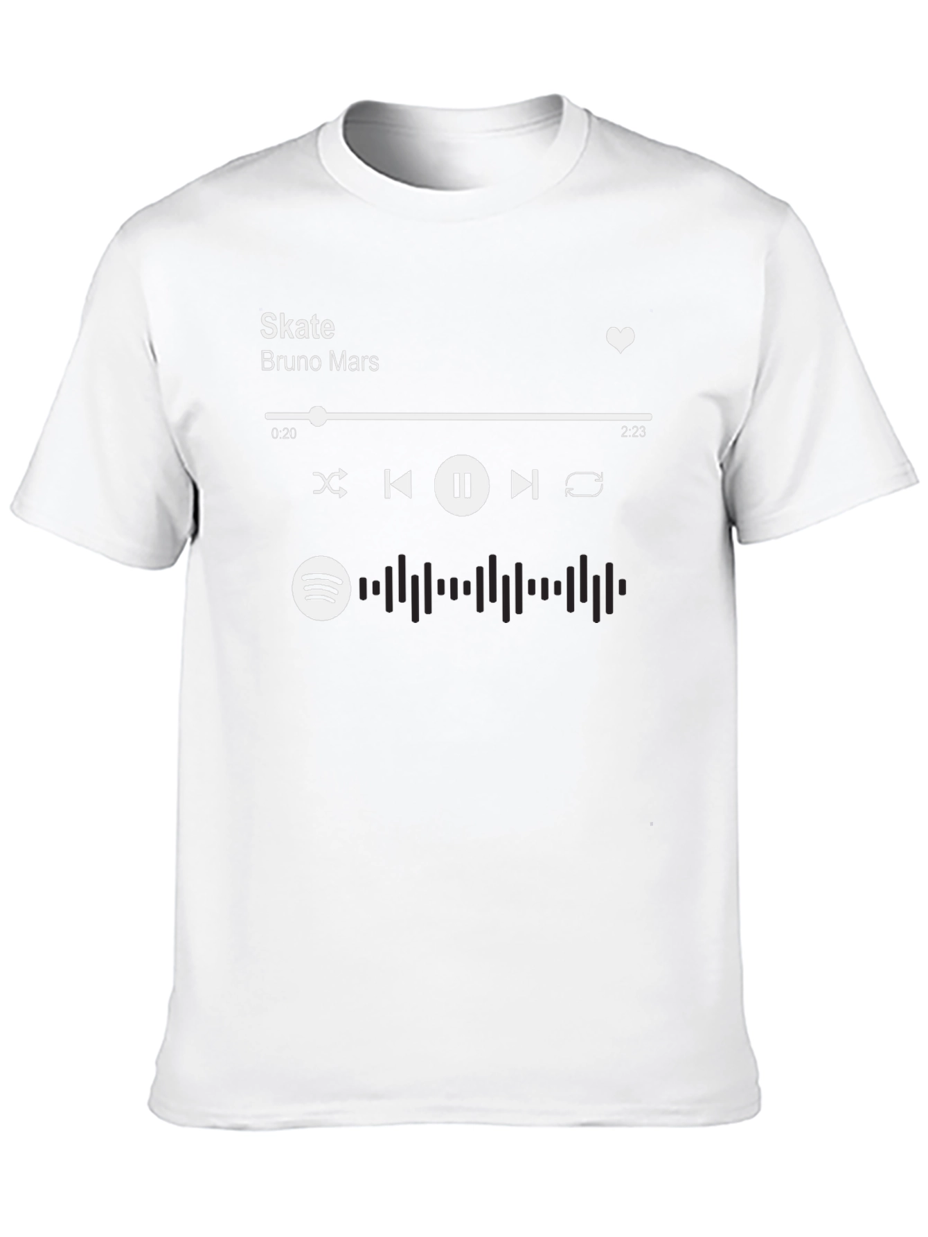 Skate Bruno Mars Spotify Music T-Shirt
