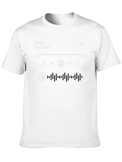 Skate Bruno Mars Spotify Music T-Shirt