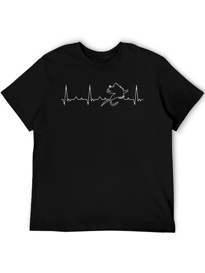 Fishing Heartbeat T-Shirt - Anglers Life