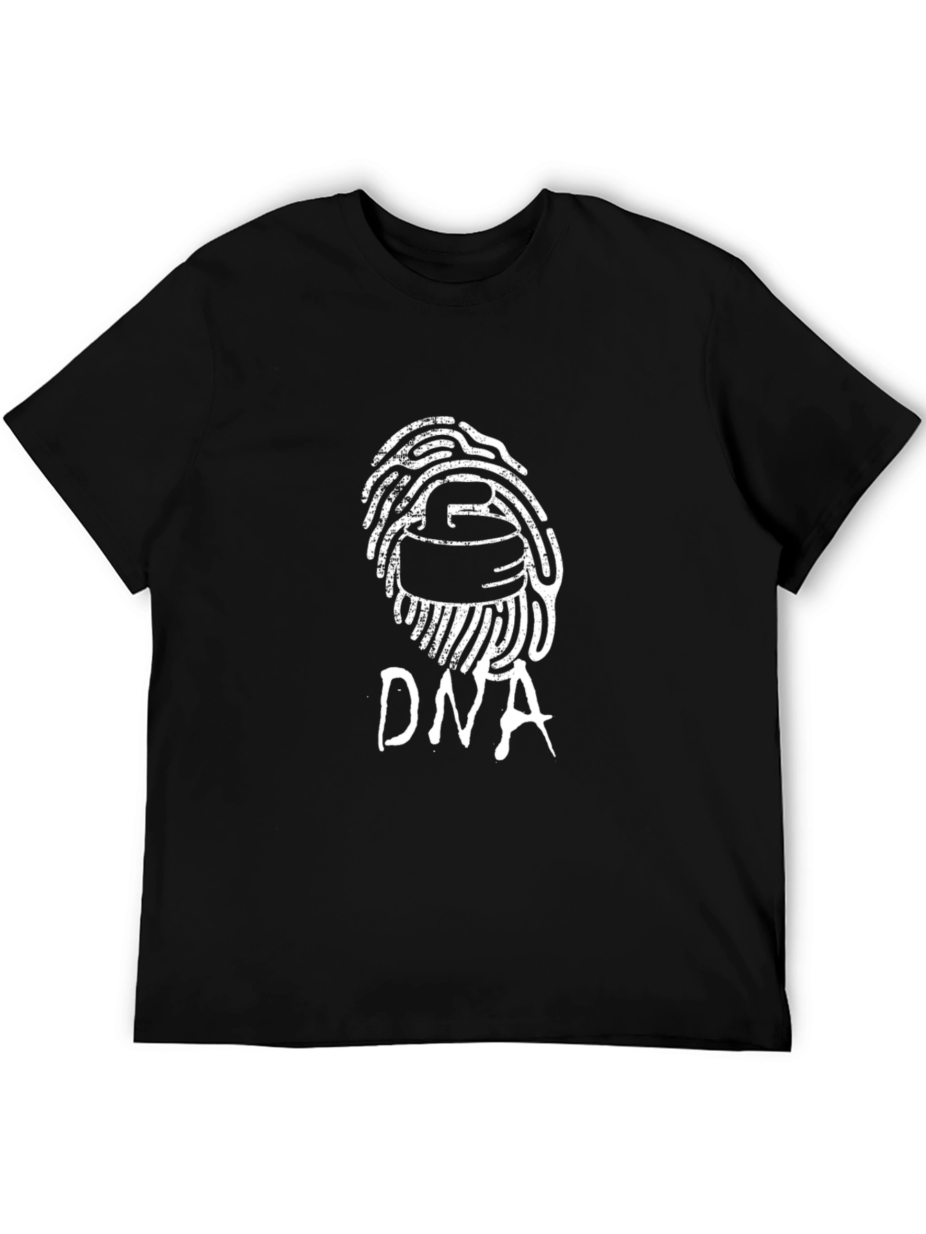 Curling DNA T-Shirt - Black Graphic Tee