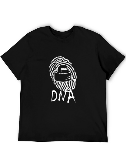 Curling DNA T-Shirt - Black Graphic Tee