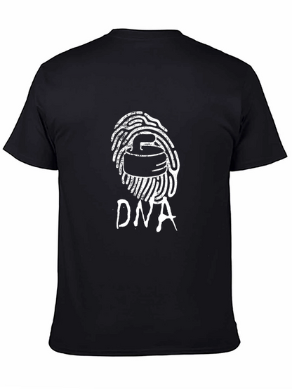 Curling DNA T-Shirt - Black Graphic Tee