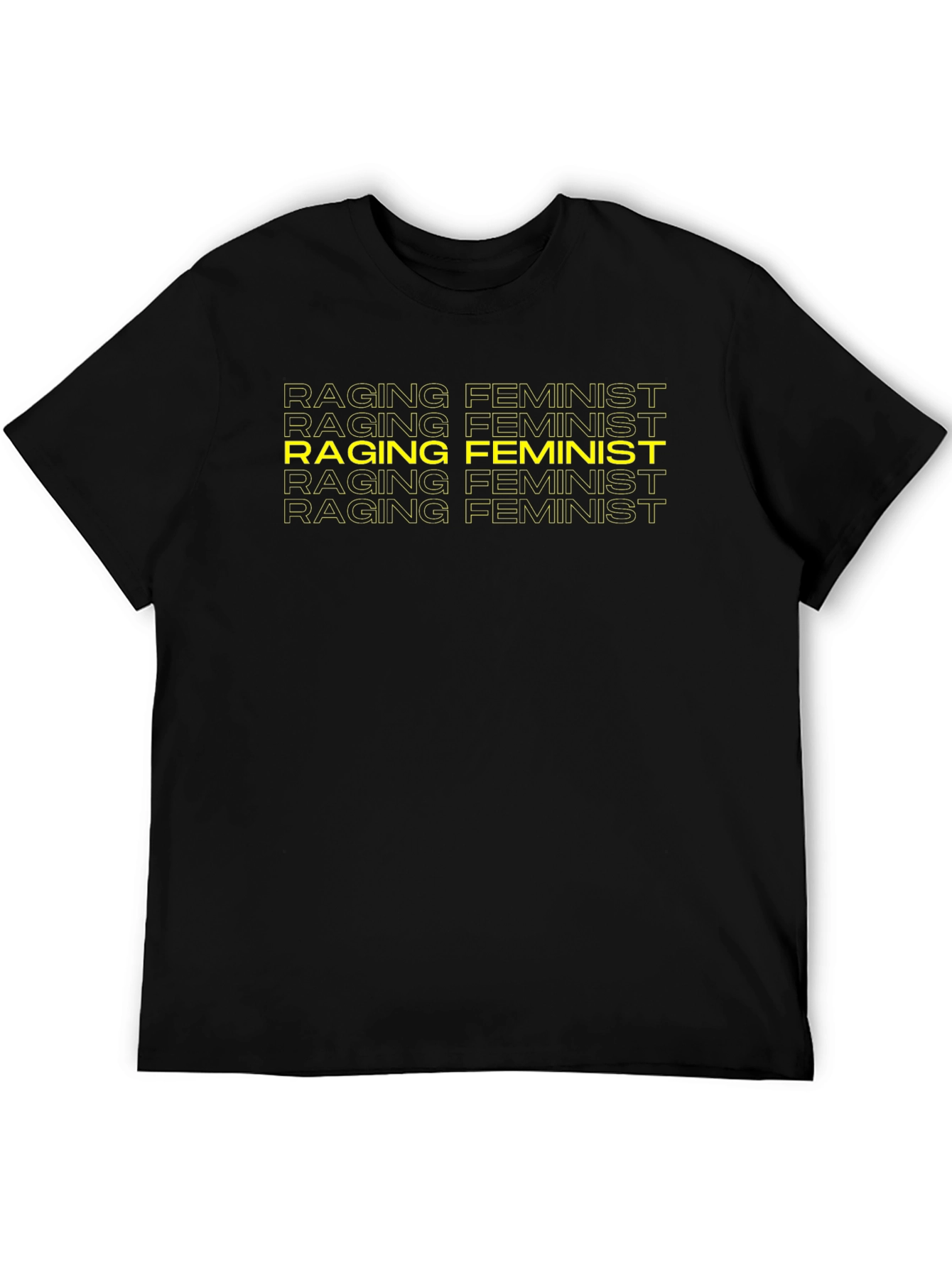 Raging Feminist Graphic Tee - Bold Statement T-Shirt