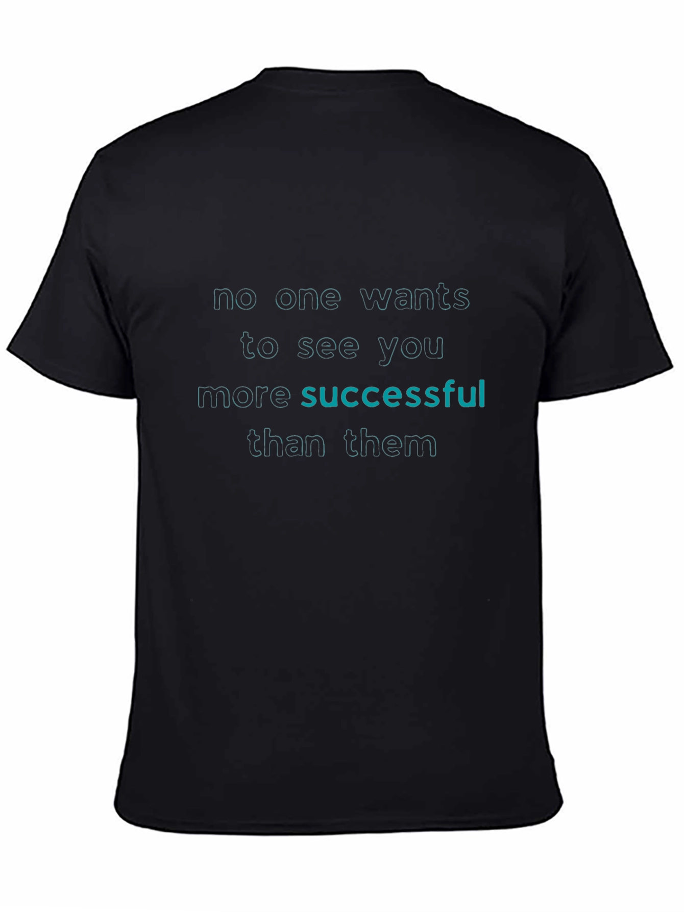 Successful Tee - Black Graphic T-Shirt