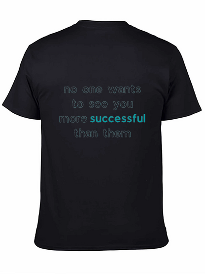 Successful Tee - Black Graphic T-Shirt
