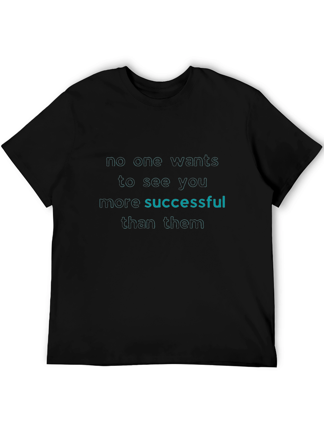 Successful Tee - Black Graphic T-Shirt