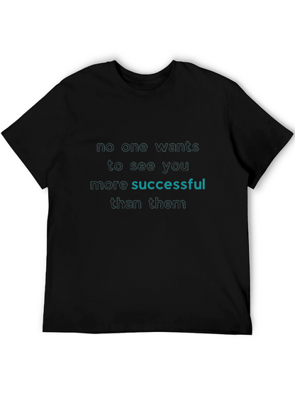 Successful Tee - Black Graphic T-Shirt