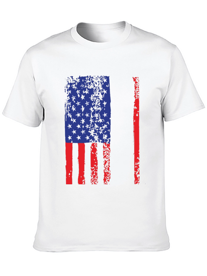 American Flag Distressed Graphic T-Shirt