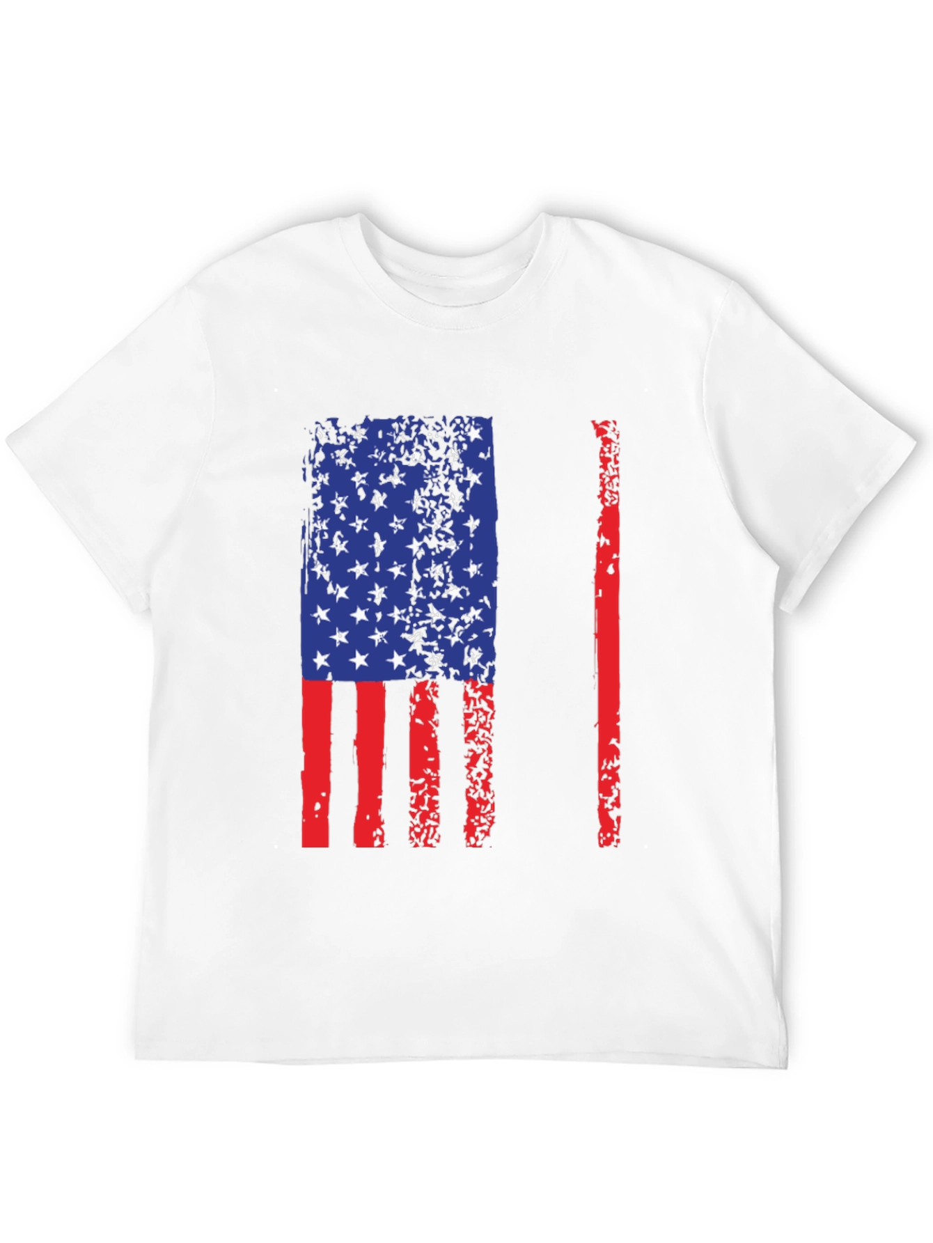 American Flag Distressed Graphic T-Shirt