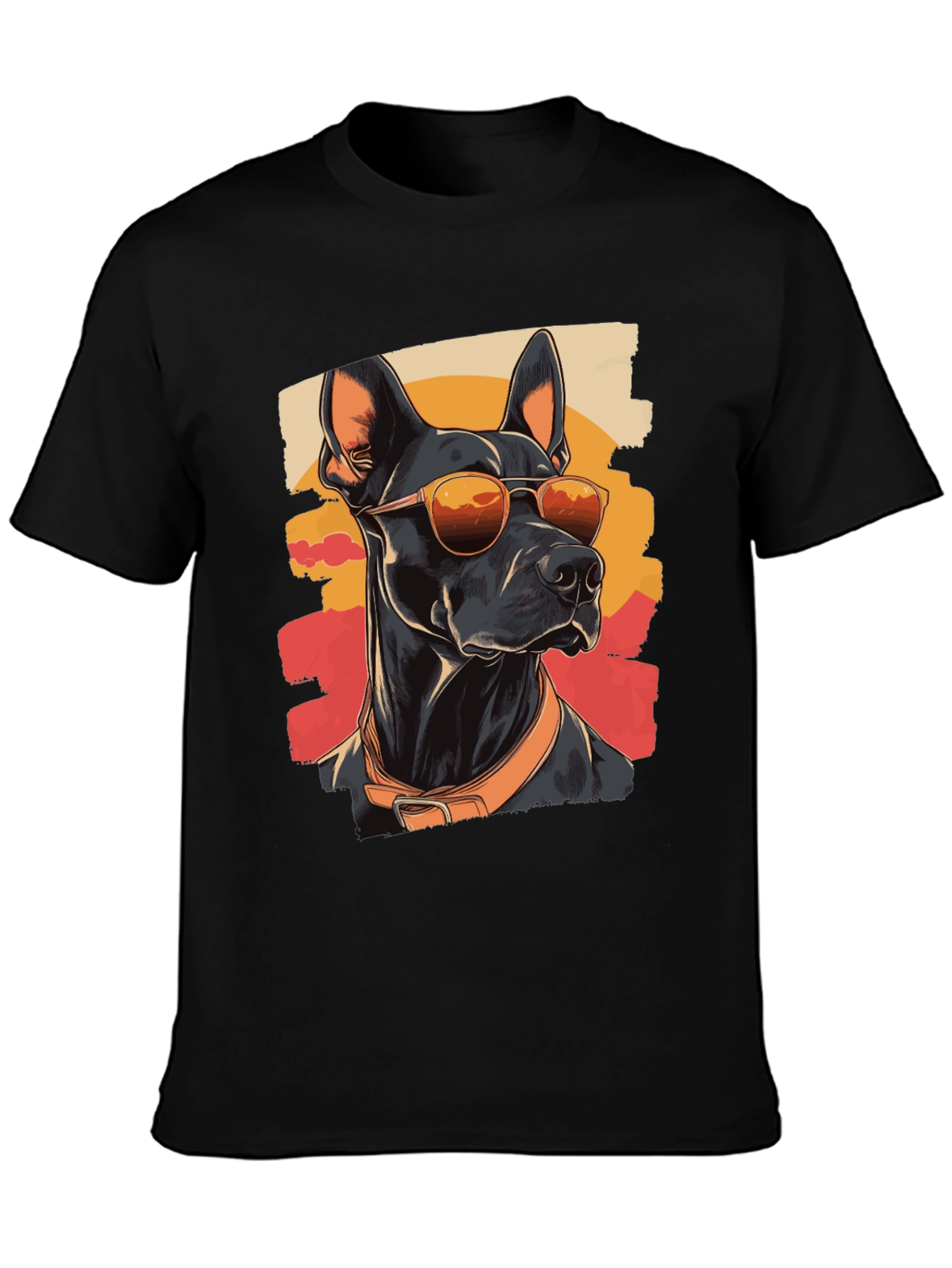 Cool Dog T-Shirt - Doberman with Sunglasses