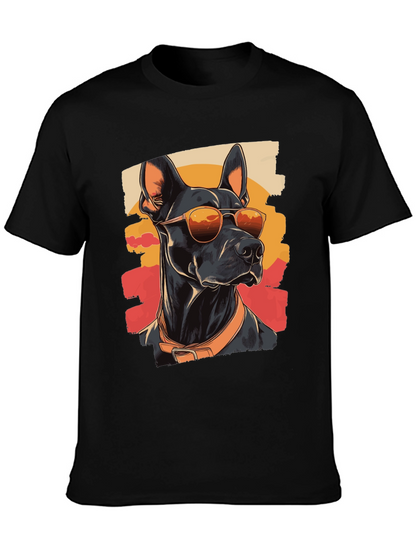 Cool Dog T-Shirt - Doberman with Sunglasses