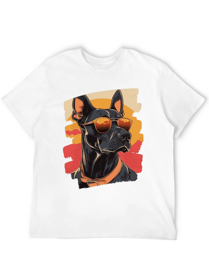 Cool Dog T-Shirt - Doberman with Sunglasses