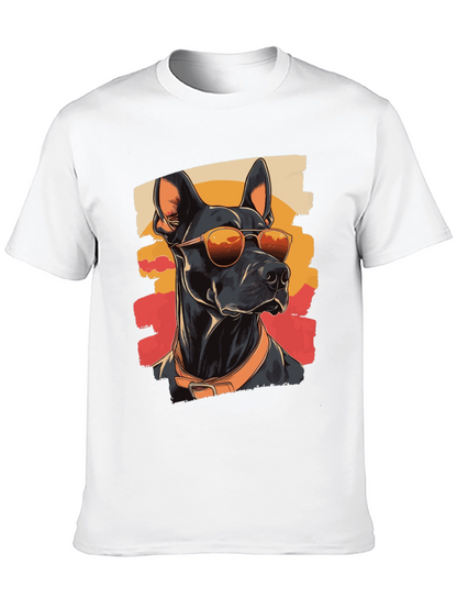 Cool Dog T-Shirt - Doberman with Sunglasses