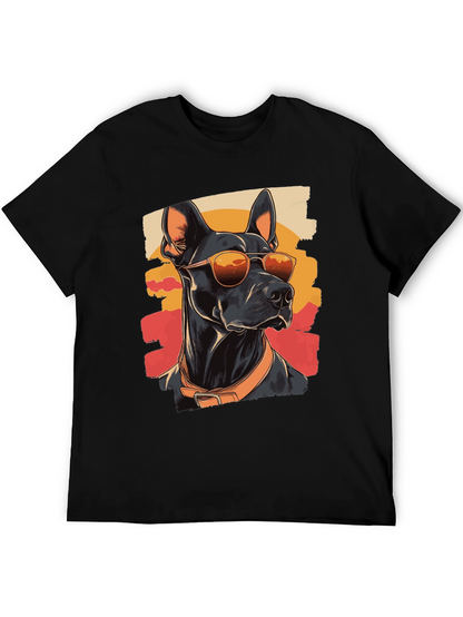 Cool Dog T-Shirt - Doberman with Sunglasses