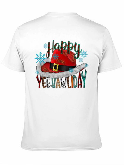 Happy Yeehawlidays T-Shirt Cowboy Christmas Tee