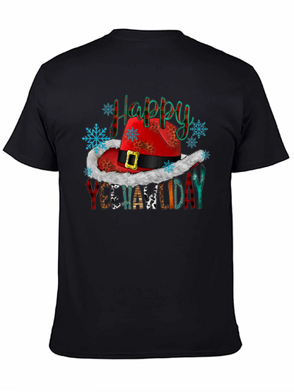 Happy Yeehawlidays T-Shirt Cowboy Christmas Tee
