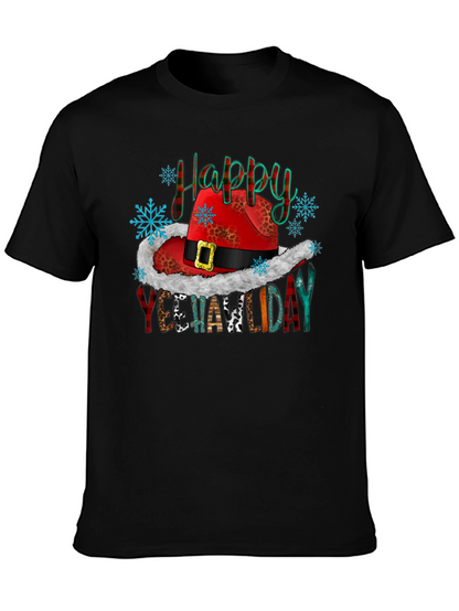 Happy Yeehawlidays T-Shirt Cowboy Christmas Tee