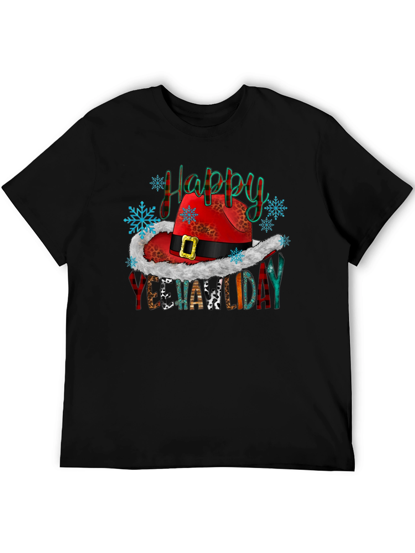 Happy Yeehawlidays T-Shirt Cowboy Christmas Tee