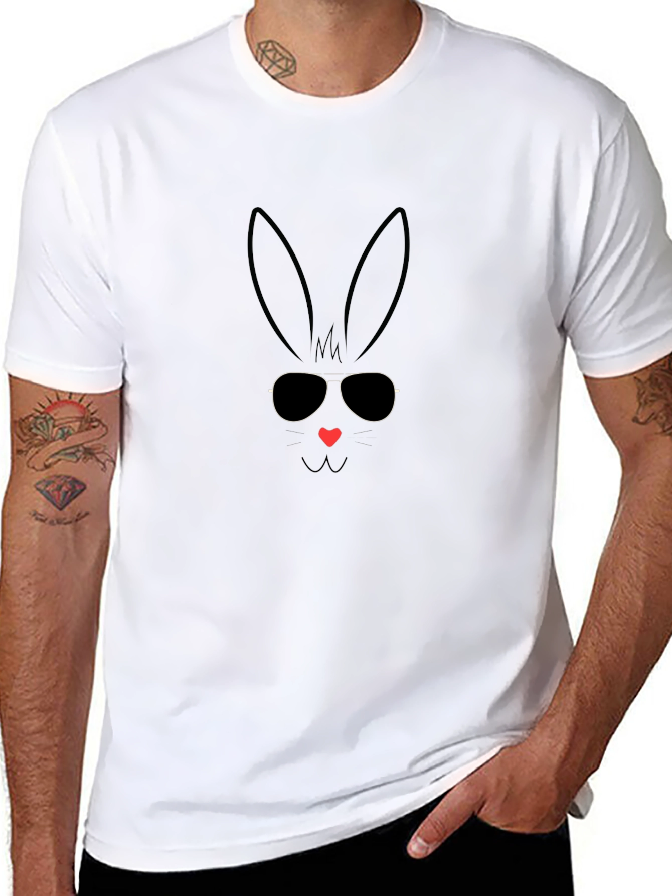 Cool Bunny Sunglasses T-Shirt