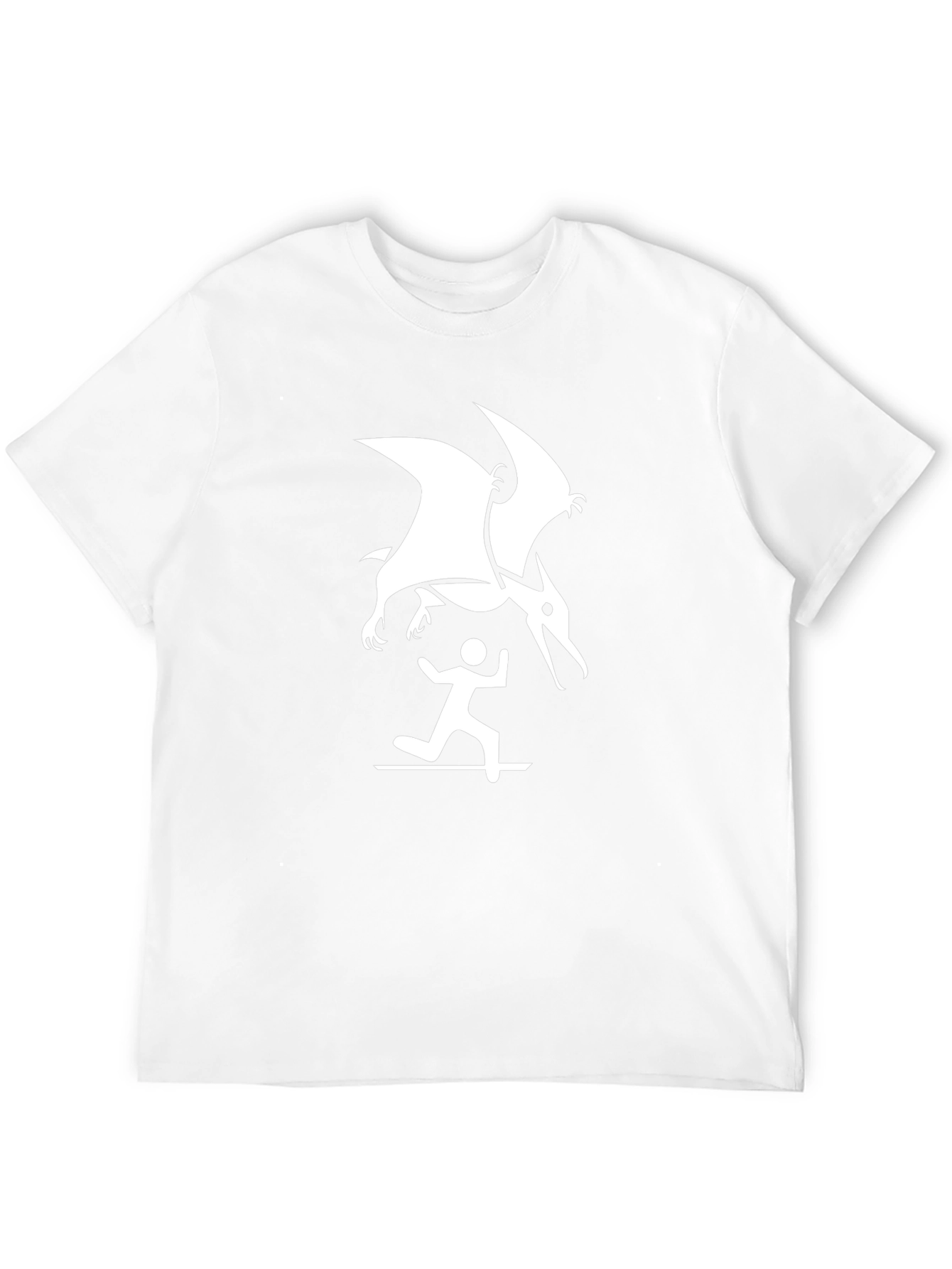 Pterodactyl Attack Black T-Shirt
