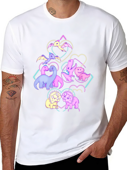 Dino Love T-Shirt - Cute Dinosaur Graphic Tee