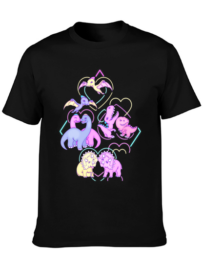 Dino Love T-Shirt - Cute Dinosaur Graphic Tee
