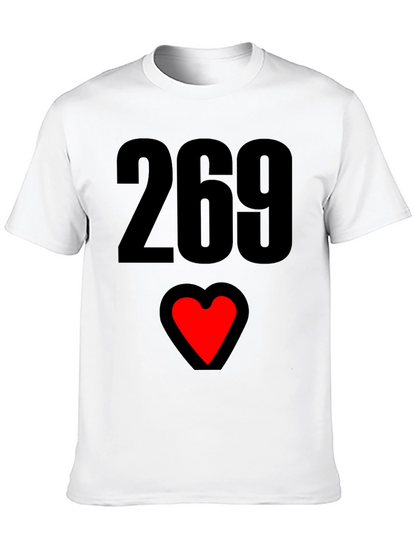 269 Heart Graphic T-Shirt - Black