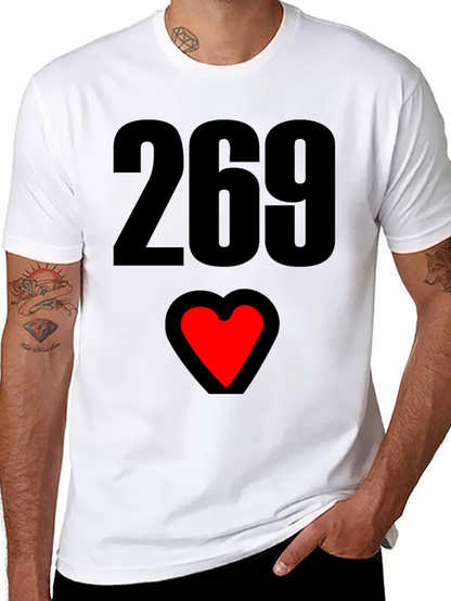 269 Heart Graphic T-Shirt - Black