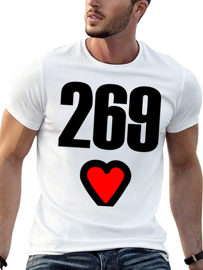 269 Heart Graphic T-Shirt - Black