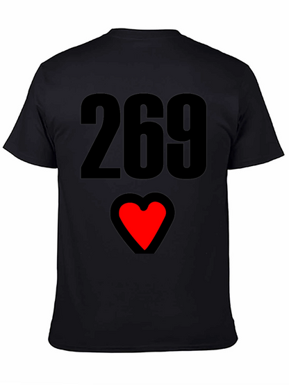 269 Heart Graphic T-Shirt - Black