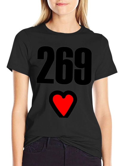 269 Heart Graphic T-Shirt - Black
