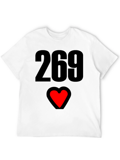 269 Heart Graphic T-Shirt - Black