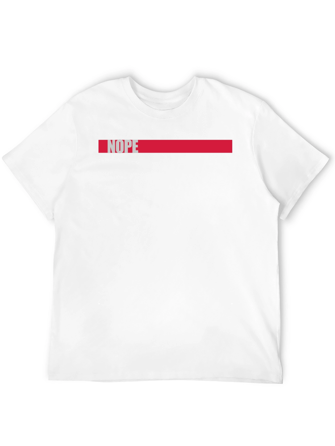 Nope Graphic Tee - Casual Black Cotton T-Shirt