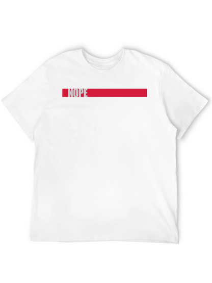 Nope Graphic Tee - Casual Black Cotton T-Shirt