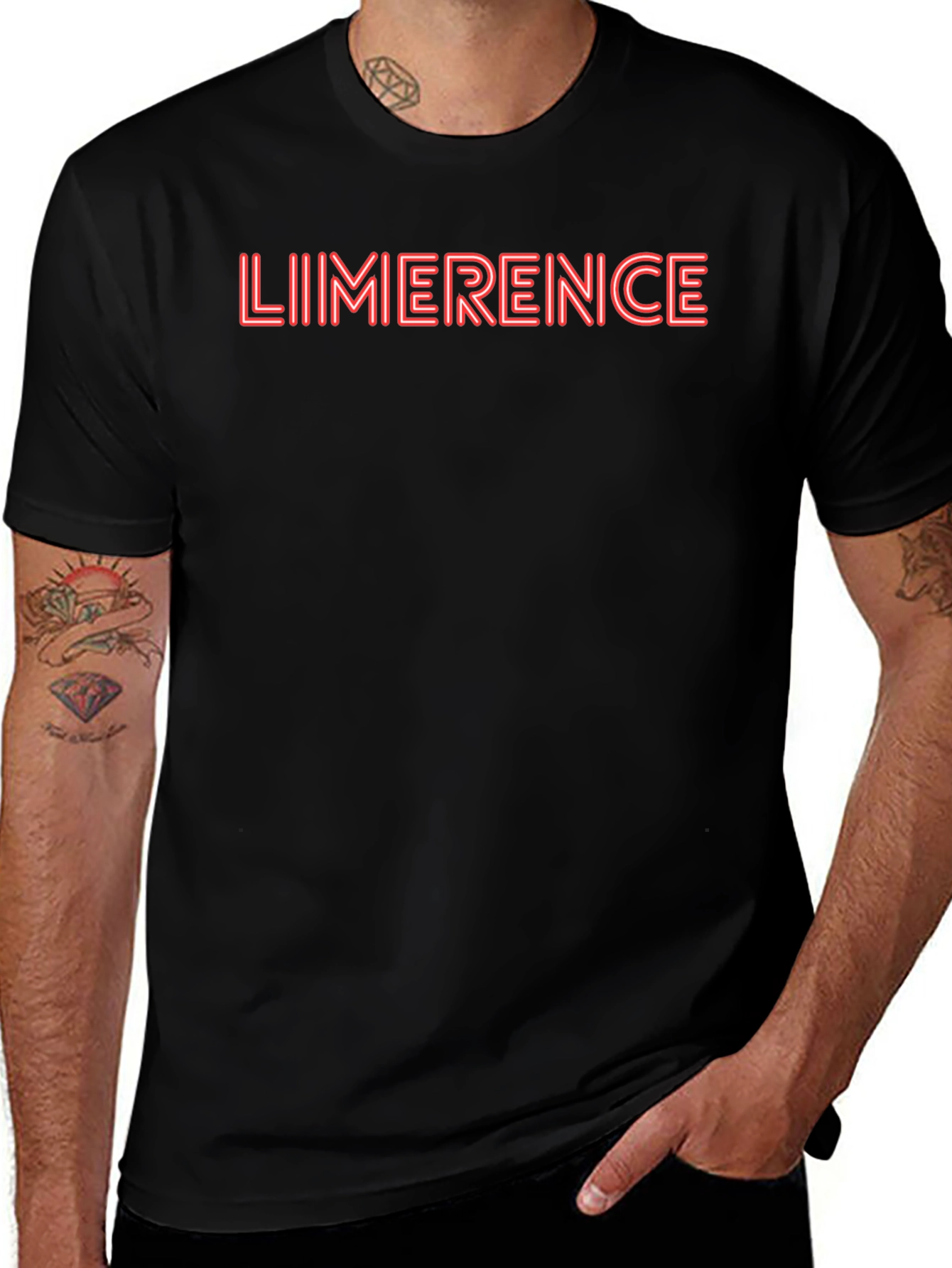 Limerence Graphic Tee - Black Casual T-Shirt