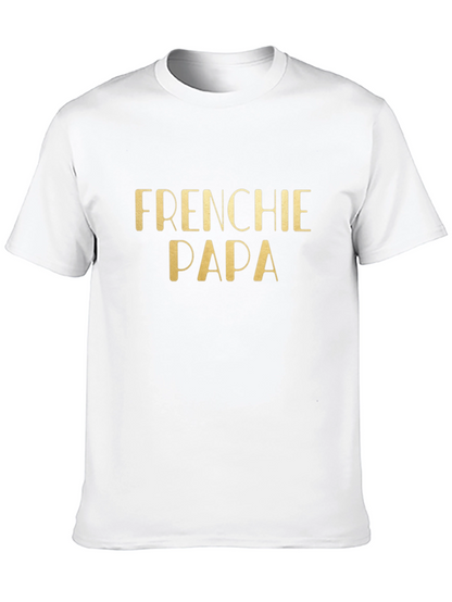 Frenchie Papa Black T-Shirt