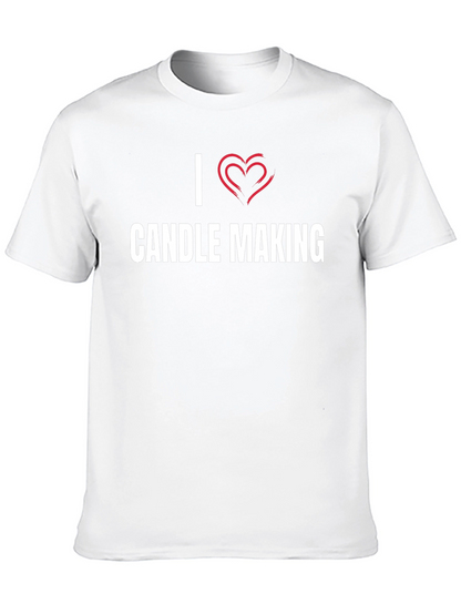 I Heart Candle Making T-Shirt - Black