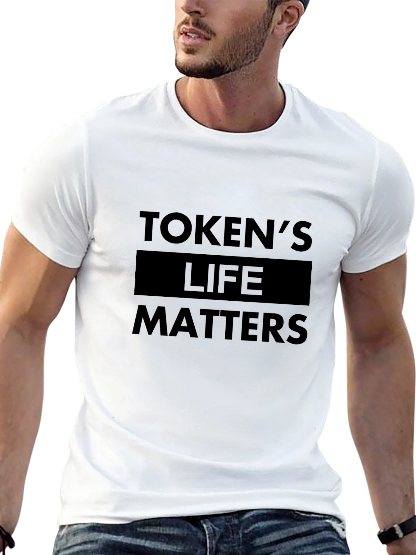 Tokens Life Matters Graphic Black T-Shirt