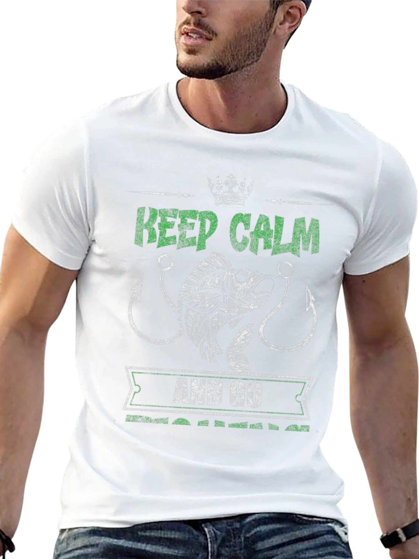 Keep Calm & Go Fishing T-Shirt - Angler Gift