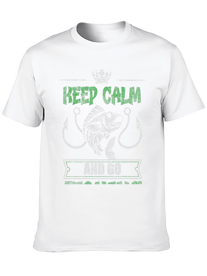 Keep Calm & Go Fishing T-Shirt - Angler Gift