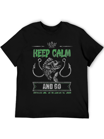 Keep Calm & Go Fishing T-Shirt - Angler Gift