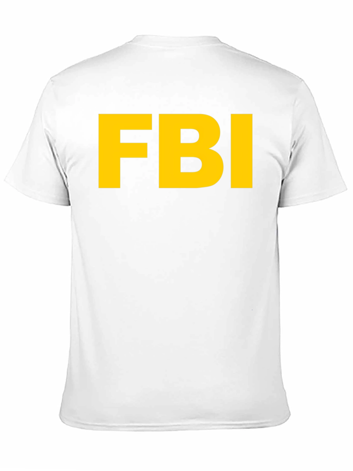 FBI Graphic T-Shirt - Black Cotton Blend