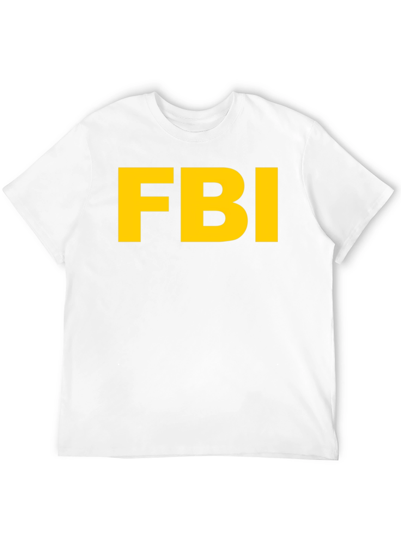 FBI Graphic T-Shirt - Black Cotton Blend