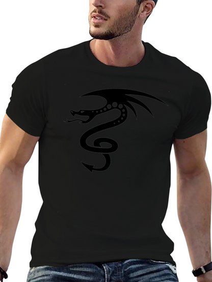 Black Dragon Graphic Tee - Stylish Mens T-Shirt