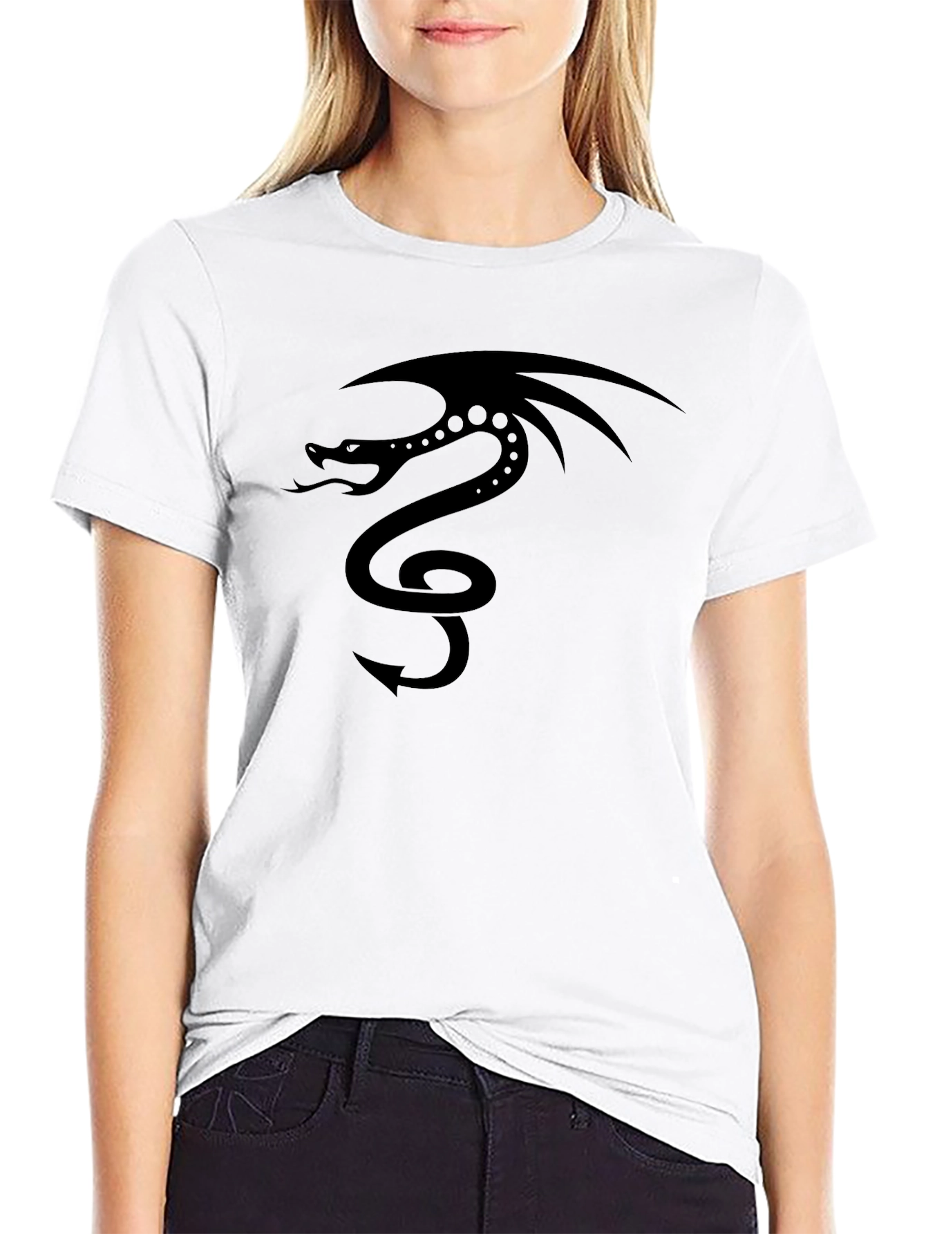 Black Dragon Graphic Tee - Stylish Mens T-Shirt