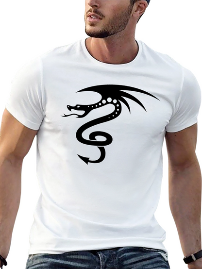 Black Dragon Graphic Tee - Stylish Mens T-Shirt