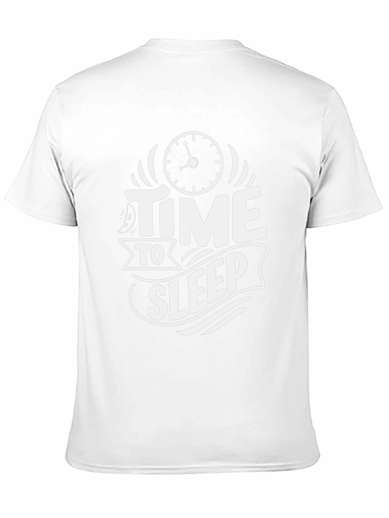 Time To Sleep Graphic Tee -  Black Cotton T-Shirt